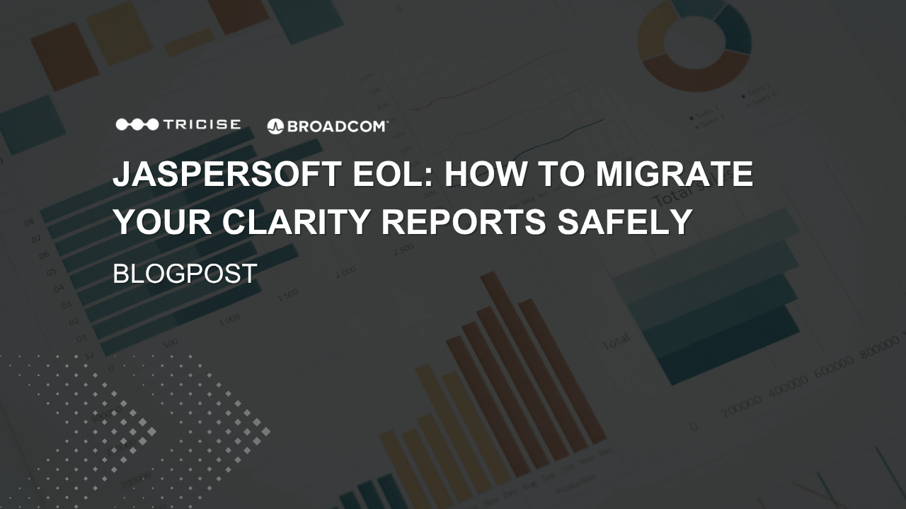 Albero decisionale di Jaspersoft EOL Clarity per la migrazione della reportistica lungo quattro percorsi di destinazione