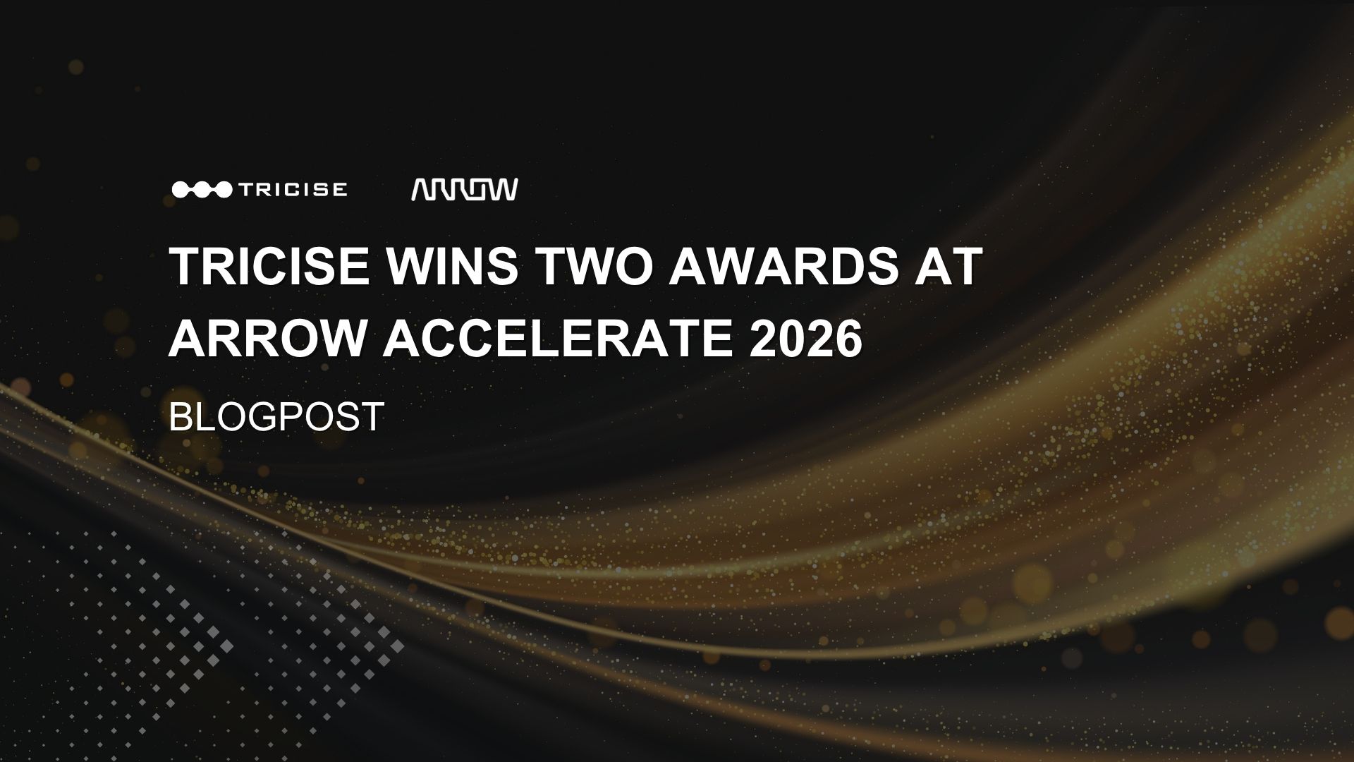 Tricise team receiving the AOD Growth Contributor and IMS Growth Contributor awards at Arrow Accelerate 2026 in Alicante
