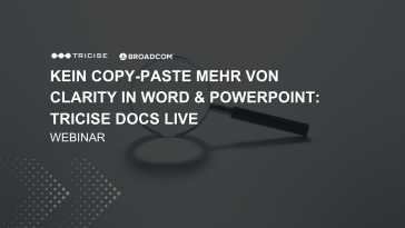 Webinar de Tricise Docs en alemán: ¡deje de copiar y pegar Clarity en Word y PowerPoint, demostración en vivo